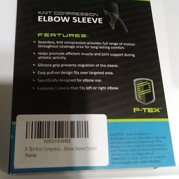 P-Tex Knit Compression Elbow Sleeve Black Small - Picture 5 of 5